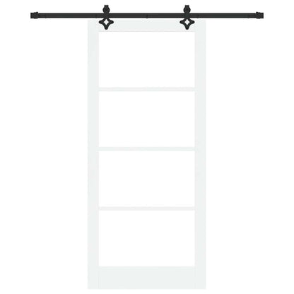 Porta scorrevole ORKDAL Bianco e Nero 93 x 211 cm | homemem39