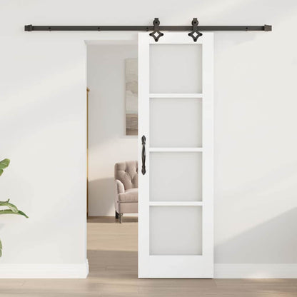 Porta scorrevole ORKDAL Bianco e Nero 61 x 198,5 cm | homemem39