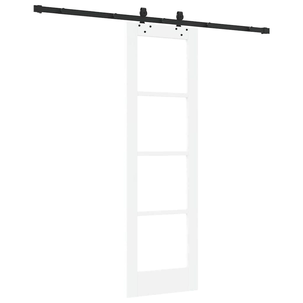 Porta scorrevole ORKDAL Bianco e Nero 61 x 198,5 cm | homemem39