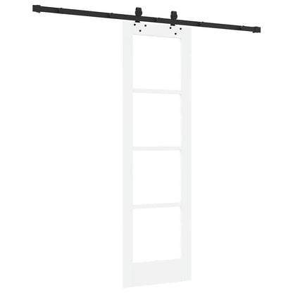 Porta scorrevole ORKDAL Bianco e Nero 61 x 198,5 cm | homemem39