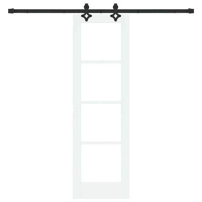 Porta scorrevole ORKDAL Bianco e Nero 61 x 198,5 cm | homemem39