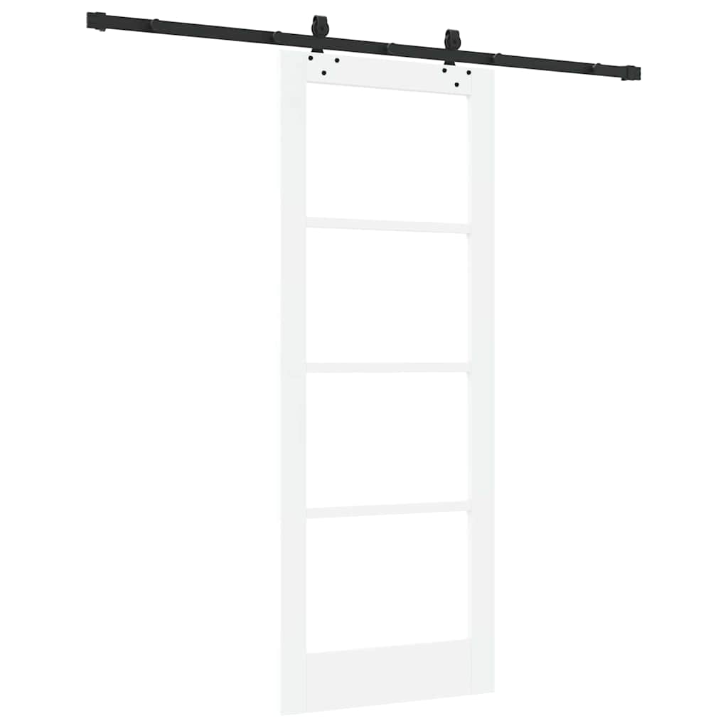 Porta Scorrevole ORKDAL Bianco 78 x 202 cm Legno e metallo