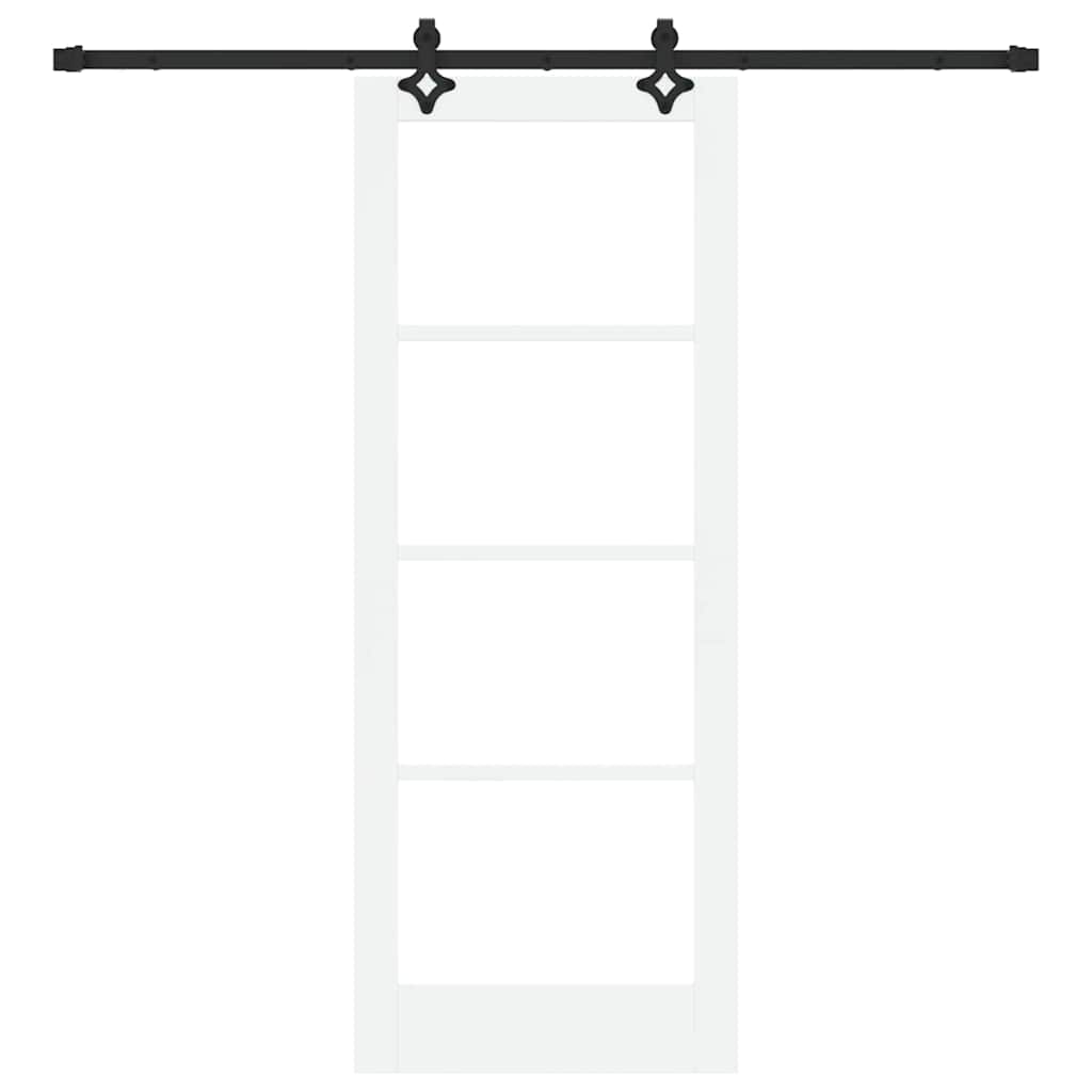 Porta Scorrevole ORKDAL Bianco 78 x 202 cm Legno e metallo