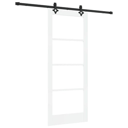 Porta scorrevole ORKDAL Bianco e Nero 83 x 202 cm | homemem39