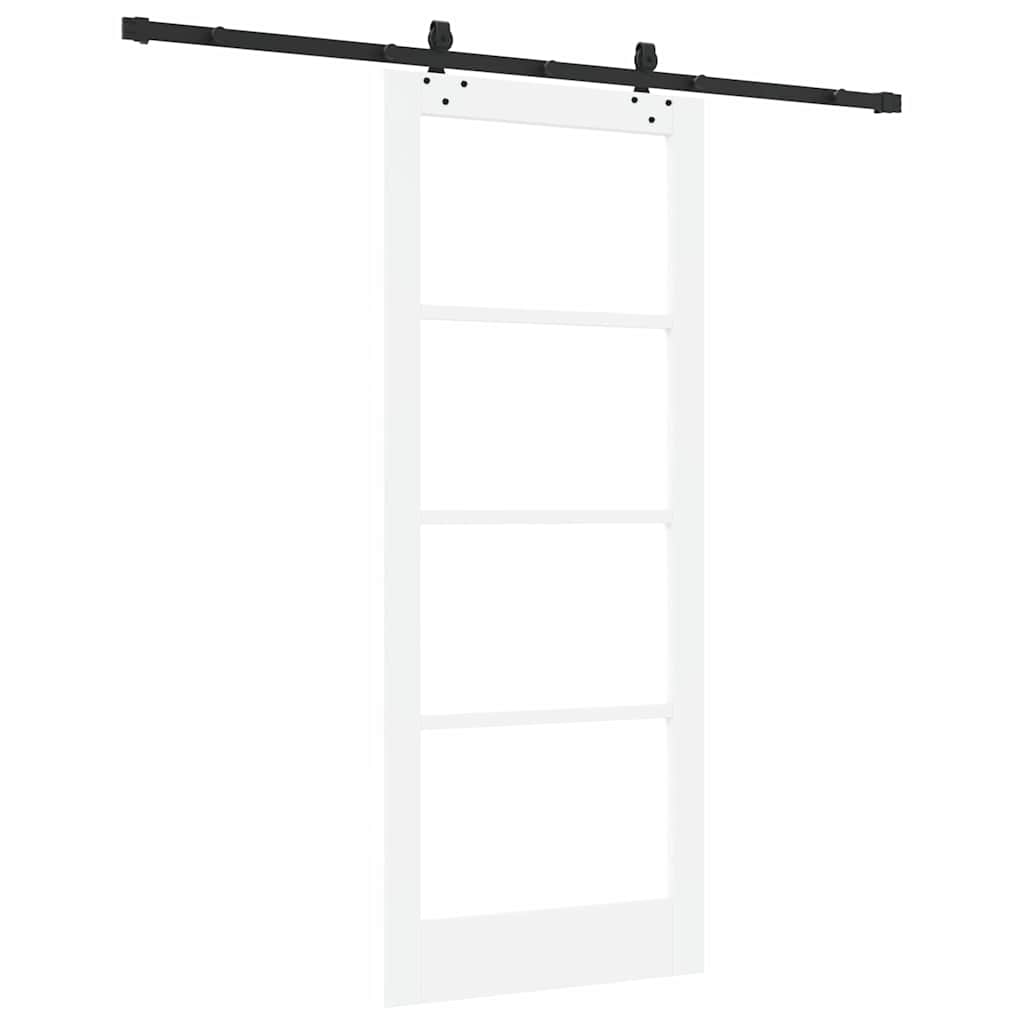 Porta scorrevole ORKDAL Bianco e Nero 83 x 202 cm | homemem39