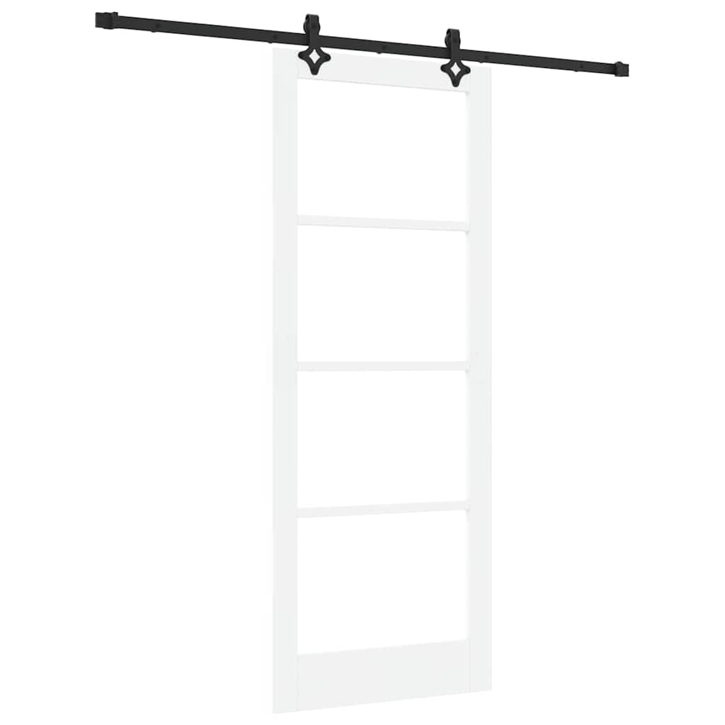 Porta scorrevole ORKDAL Bianco e Nero 83 x 211 cm | homemem39