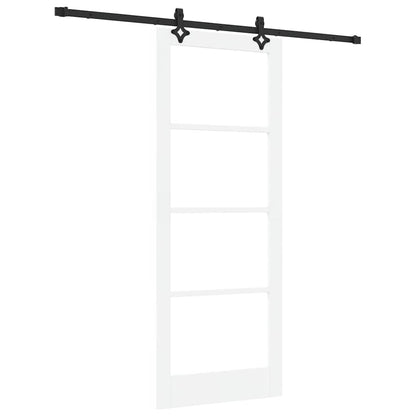 Porta scorrevole ORKDAL Bianco e Nero 83 x 211 cm | homemem39