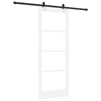 Porta scorrevole ORKDAL Bianco e Nero 83 x 211 cm | homemem39