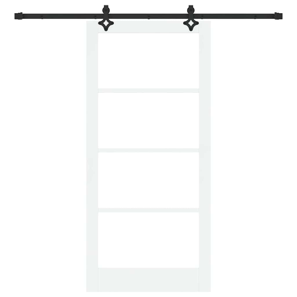 Porta scorrevole ORKDAL Bianco e Nero 93 x 202 cm | homemem39