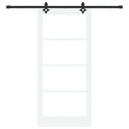 Porta scorrevole ORKDAL Bianco e Nero 93 x 202 cm | homemem39