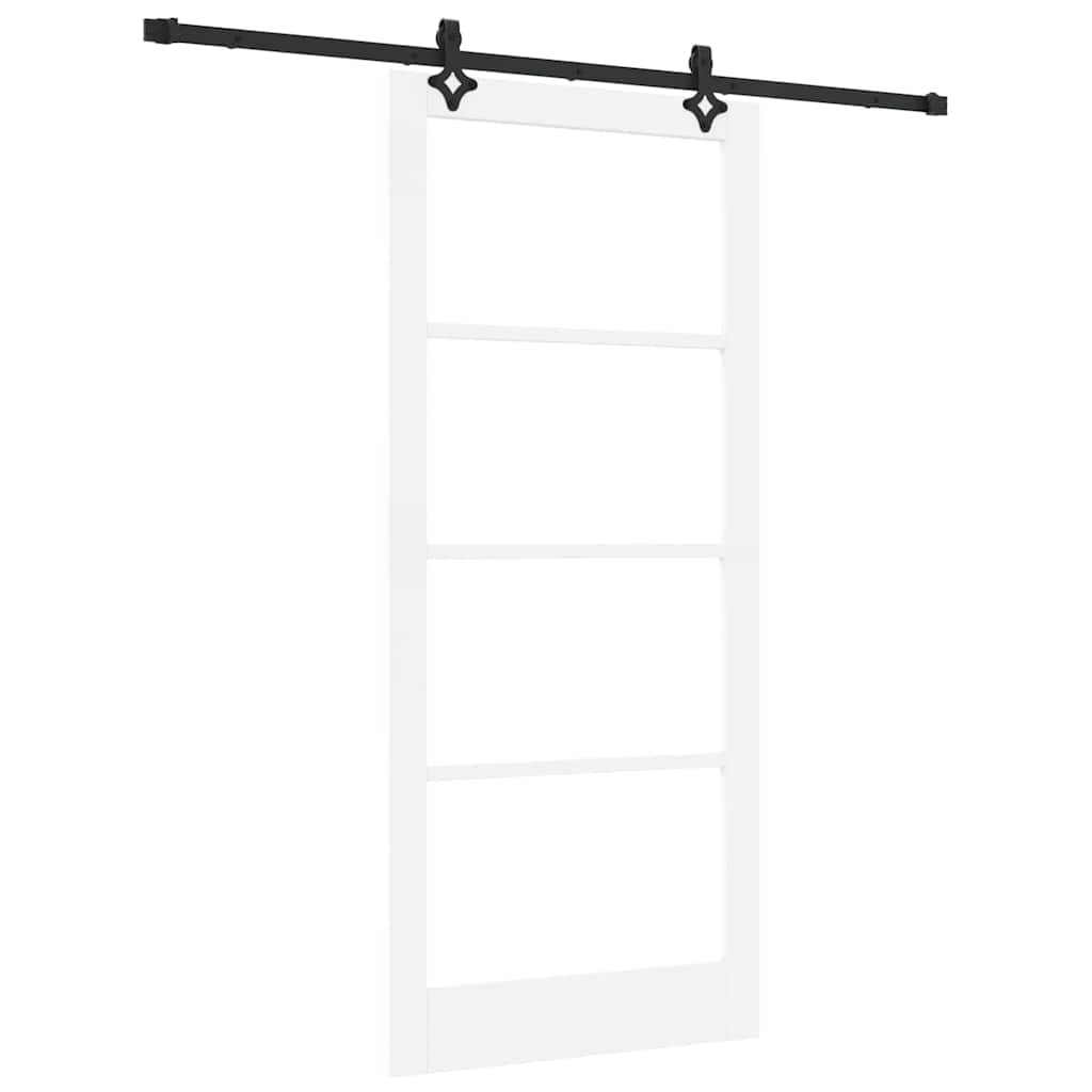 Porta scorrevole ORKDAL Bianco e Nero 93 x 211 cm