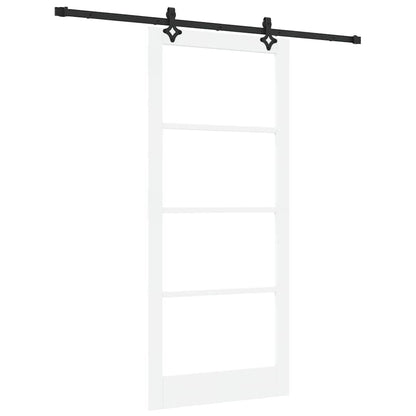 Porta scorrevole ORKDAL Bianco e Nero 93 x 211 cm