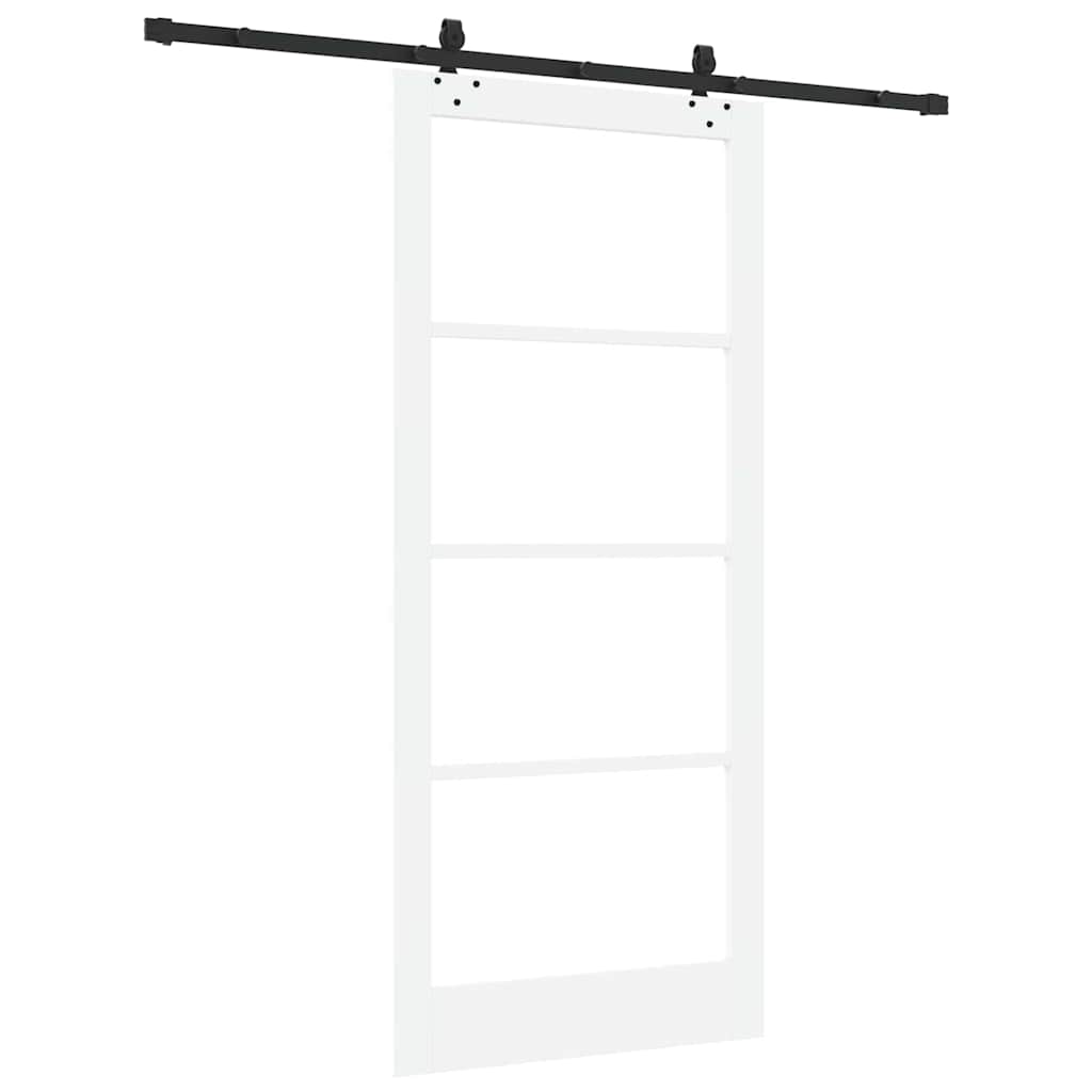 Porta scorrevole ORKDAL Bianco e Nero 93 x 211 cm