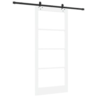 Porta scorrevole ORKDAL Bianco e Nero 93 x 211 cm