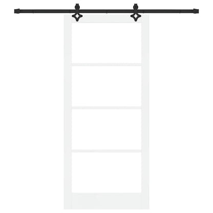 Porta scorrevole ORKDAL Bianco e Nero 93 x 211 cm