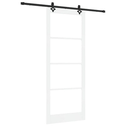 Porta scorrevole ORKDAL Bianco e Nero 93 x 232 cm | homemem39