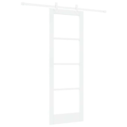 Porta Scorrevole Bianco 73.5 x 211 cm Legno e metallo