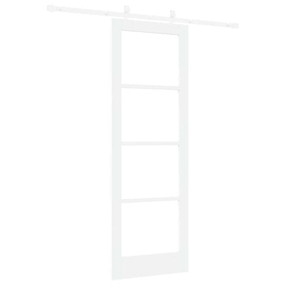 Porta Scorrevole Bianco 73.5 x 211 cm Legno e metallo