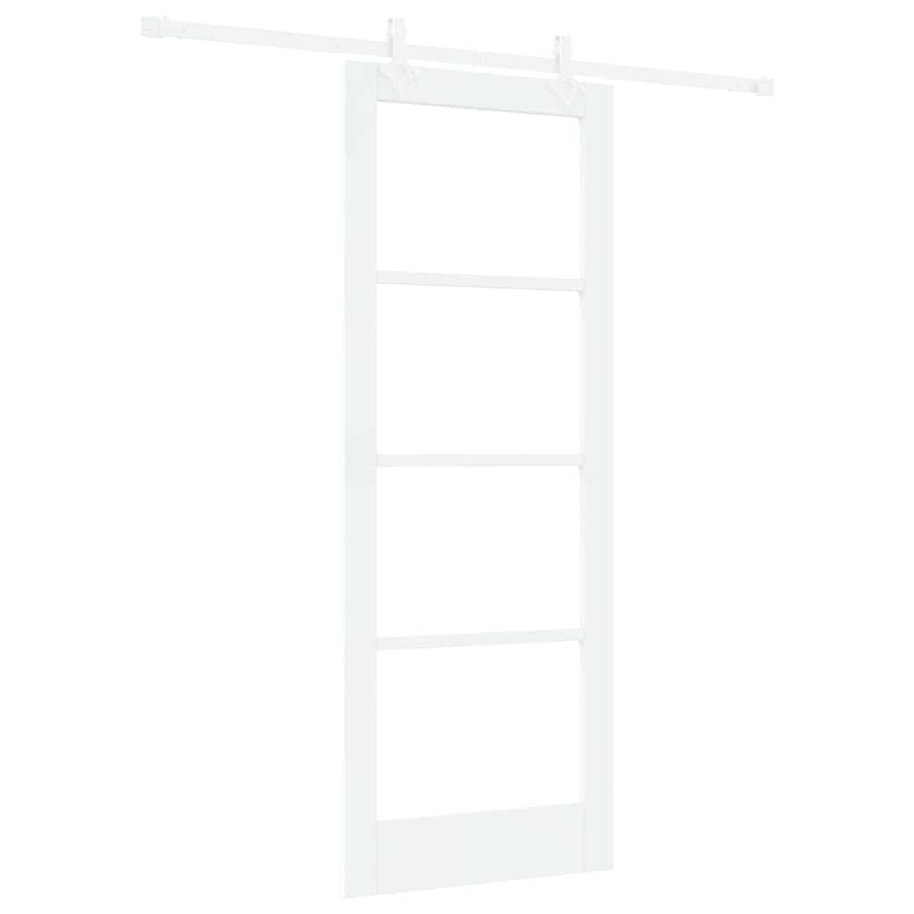 Porta Scorrevole Bianco 78 x 202 cm Legno e metallo