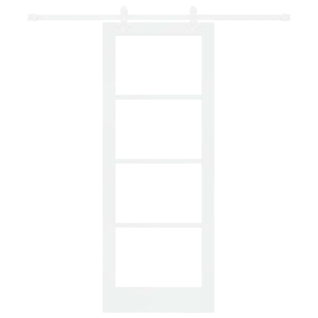 Porta Scorrevole Bianco 78 x 202 cm Legno e metallo