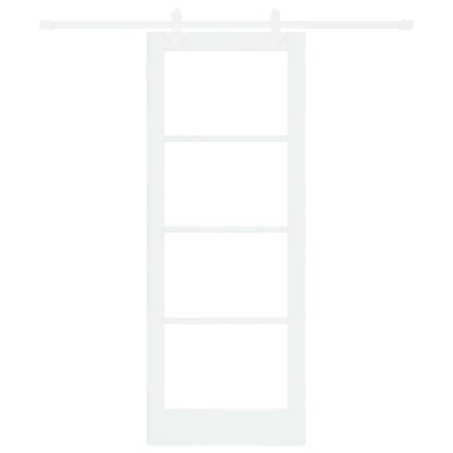 Porta Scorrevole Bianco 78 x 202 cm Legno e metallo