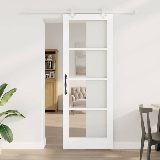 Porta Scorrevole Bianco 78 x 211 cm Legno e metallo