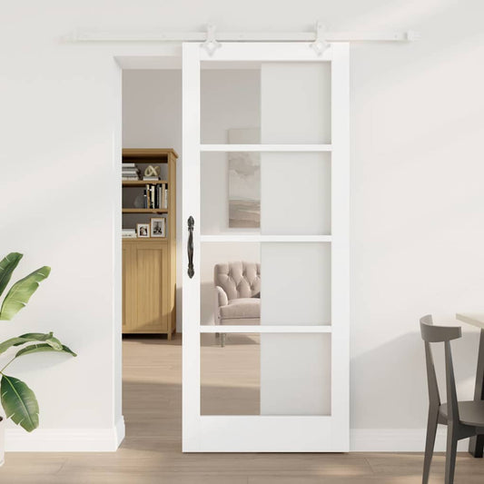 Porta Scorrevole Bianco 86 x 211 cm Legno e metallo