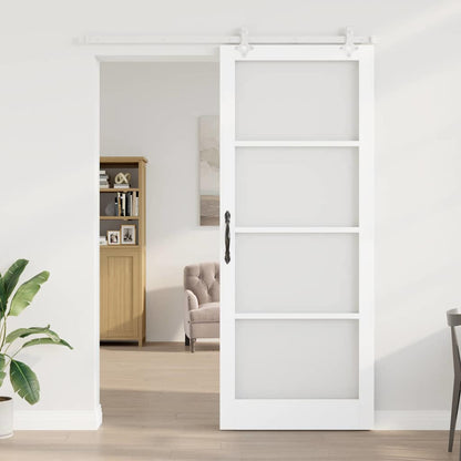 Porta Scorrevole Bianco 93 x 232 cm Legno e metallo