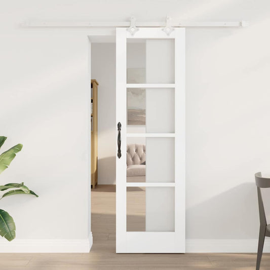 Porta Scorrevole Bianco 61 x 198.5 cm Legno e metallo