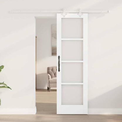 Porta Scorrevole Bianco 61 x 198.5 cm Legno e metallo