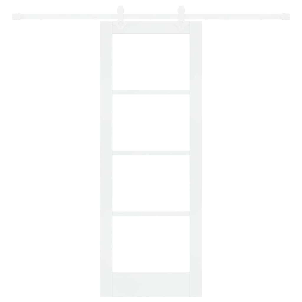 Porta Scorrevole Bianco 73.5 x 198.5 cm Legno e metallo