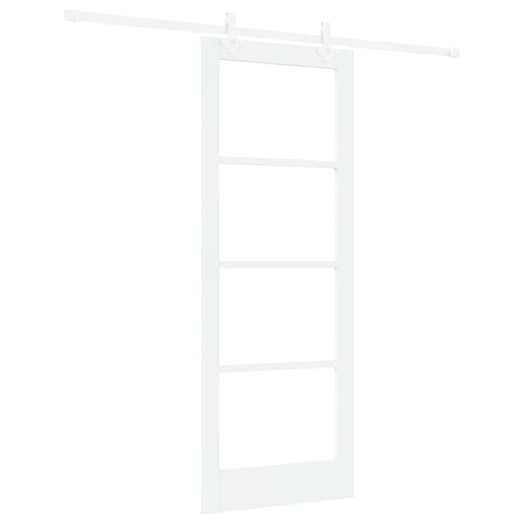 Porta Scorrevole Bianco 78 x 202 cm Legno e metallo