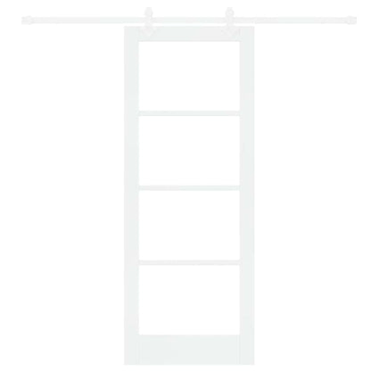 Porta Scorrevole Bianco 78 x 202 cm Legno e metallo