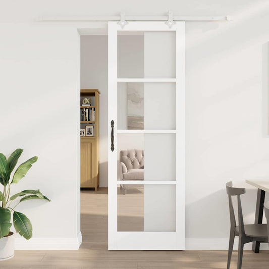Porta Scorrevole Bianco 78 x 232 cm Legno e metallo