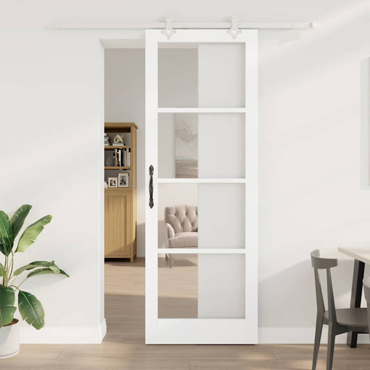 Porta Scorrevole Bianco 83 x 232 cm Legno e metallo