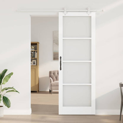 Porta Scorrevole Bianco 83 x 232 cm Legno e metallo