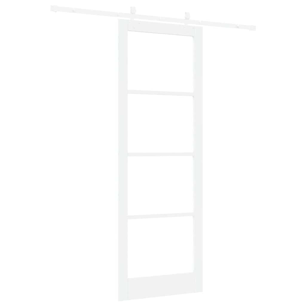 Porta Scorrevole Bianco 83 x 232 cm Legno e metallo