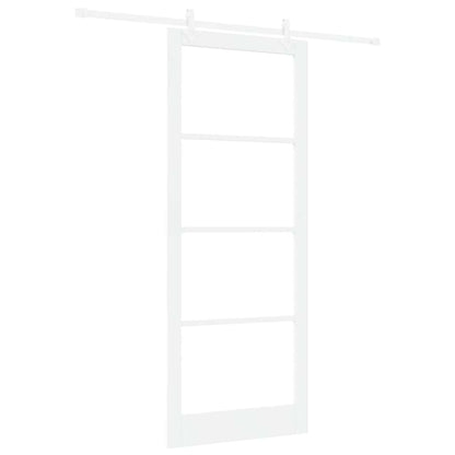 Porta Scorrevole Bianco 93 x 232 cm Acciaio e legno