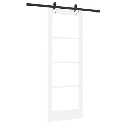 Porta Scorrevole Bianco 73.5 x 198.5 cm Legno e metallo