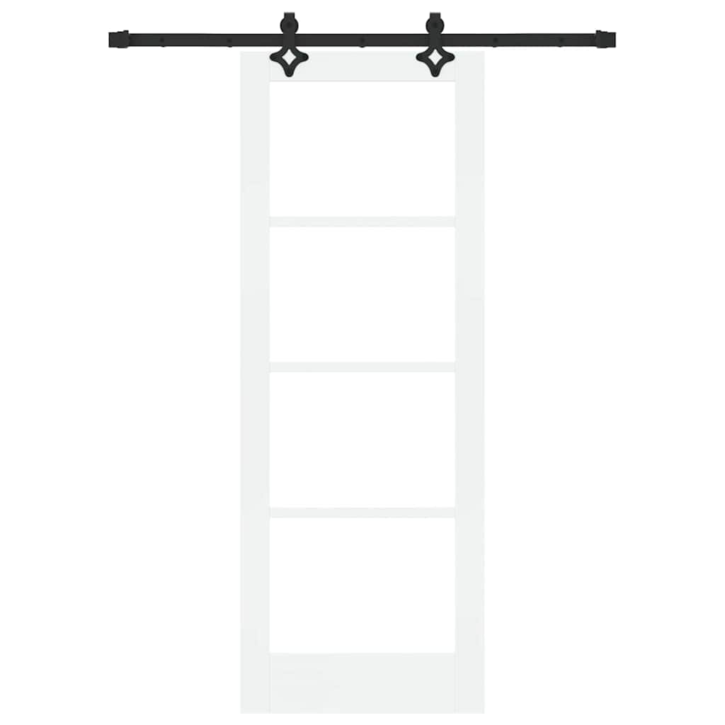 Porta Scorrevole Bianco 73.5 x 198.5 cm Legno e metallo