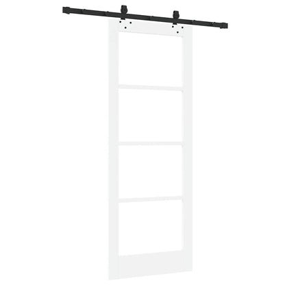 Porta Scorrevole Bianco 78 x 202 cm Legno e metallo