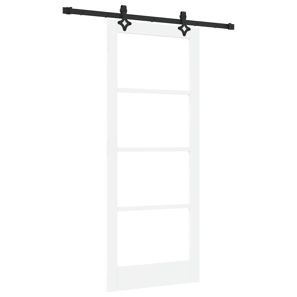 Porta Scorrevole Bianco 83 x 202 cm Legno e metallo