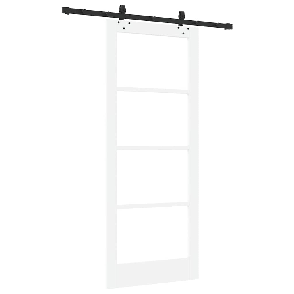 Porta Scorrevole Bianco 83 x 202 cm Legno e metallo