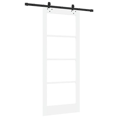 Porta Scorrevole Bianco 83 x 202 cm Legno e metallo