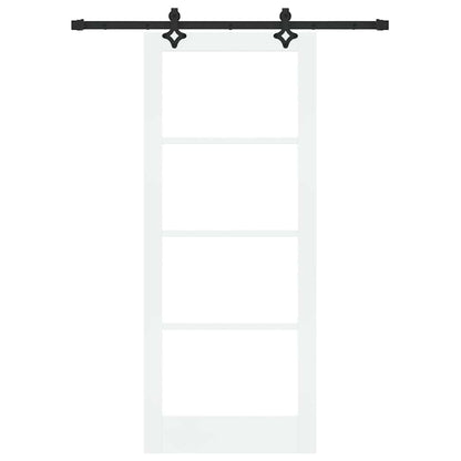 Porta Scorrevole Bianco 83 x 202 cm Legno e metallo
