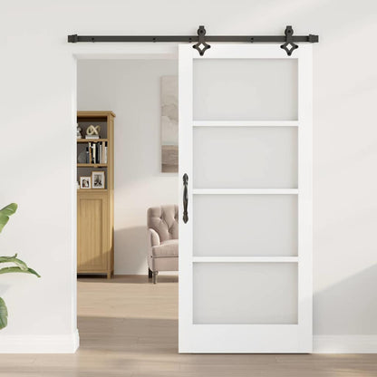 Porta Scorrevole Bianco 86 x 198.5 cm Legno e metallo
