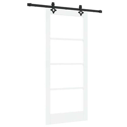 Porta Scorrevole Bianco 86 x 198.5 cm Legno e metallo