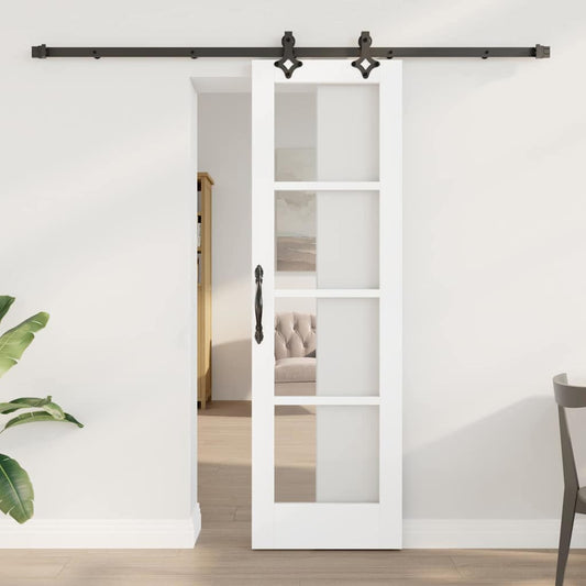 Porta Scorrevole Bianco 61 x 198.5 cm Legno e metallo