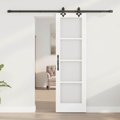 Porta Scorrevole Bianco 61 x 198.5 cm Legno e metallo