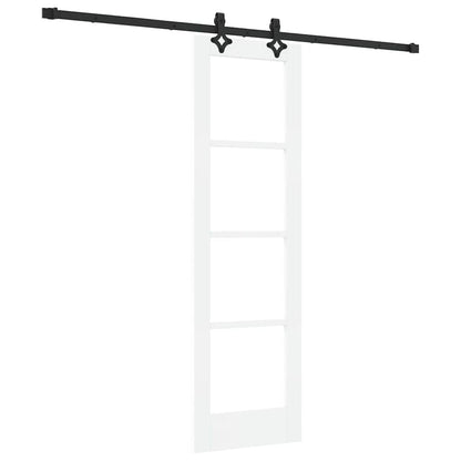 Porta Scorrevole Bianco 61 x 198.5 cm Legno e metallo